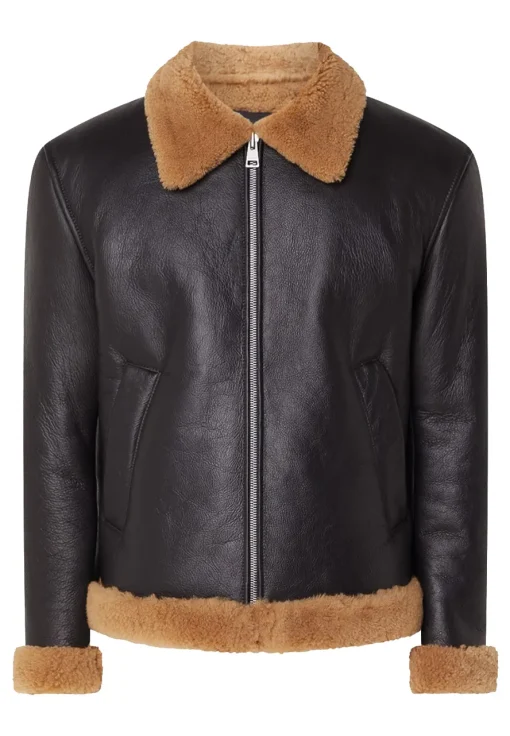 mens-faux-leather-shearling-dark-brown-jacket