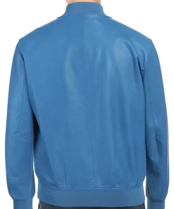 mens-grained-blue-faux-leather-bomber-jacket