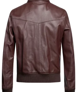 mens-long-sleeve-chocolate-faux-leather-bomber-jacket