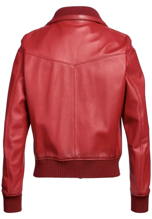 mens-long-sleeve-red-faux-leather-bomber-jacket