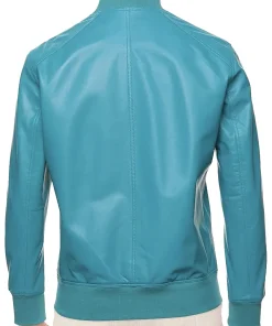 mens-sky-blue-faux-leather-bomber-jacket