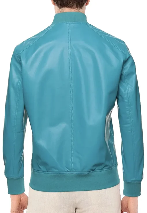 mens-sky-blue-faux-leather-bomber-jacket