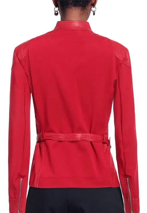 womens-asymmetrical-red-faux-leather-belted-biker-jacket