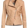 womens-biker-beige-faux-leather-jacket