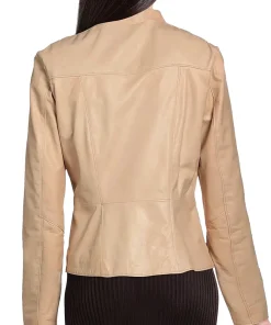 womens-biker-beige-faux-leather-jacket