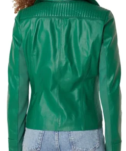 womens-biker-faux-leather-green-jacket