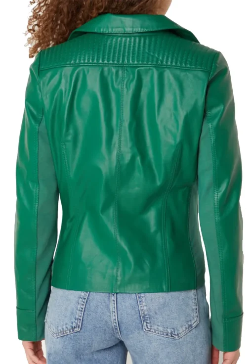 womens-biker-faux-leather-green-jacket