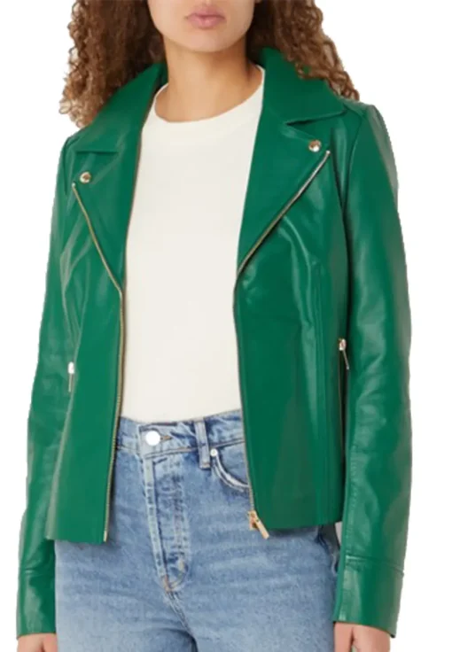 womens-biker-faux-leather-green-jacket