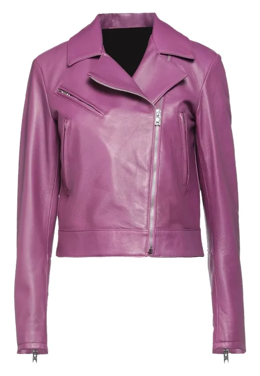 womens-biker-faux-leather-purple-jacket
