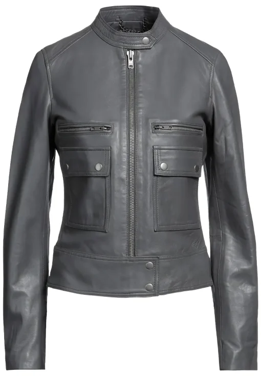 womens-biker-grey-faux-leather-jacket