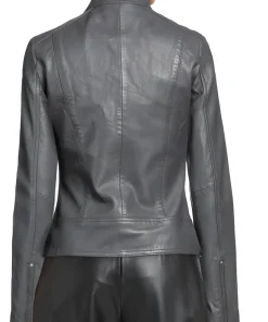 womens-biker-grey-faux-leather-jacket