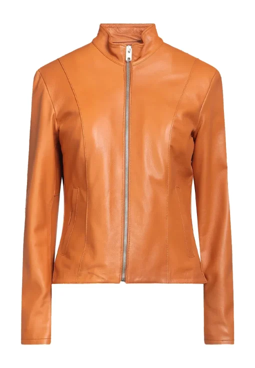 womens-biker-tan-faux-leather-jacket