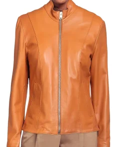 womens-biker-tan-faux-leather-jacket