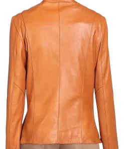 womens-biker-tan-faux-leather-jacket