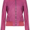 womens-bomber-fuchsia-faux-leather-jacket