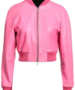 womens-bomber-pink-faux-leather-jacket
