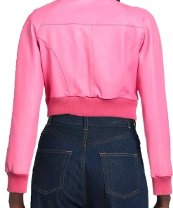 womens-bomber-pink-faux-leather-jacket