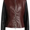 womens-brown-faux-leather-biker-jacket-with-black-sleeve