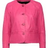 womens-button-front-fuchsia-faux-leather-jacket