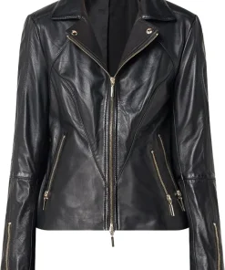 womens-cherry-black-faux-leather-biker-jacket-with-zip-pockets