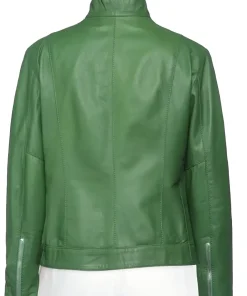 womens-cinzia-green-faux-leather-jacket