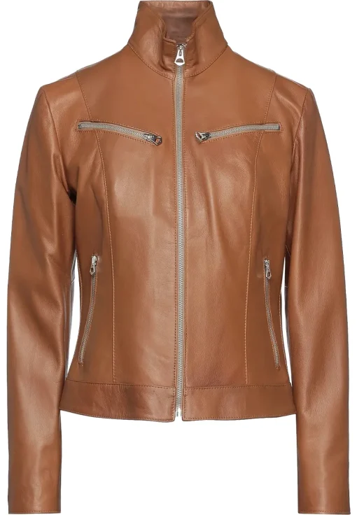womens-cinzia-tan-faux-leather-jacket
