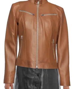 womens-cinzia-tan-faux-leather-jacket