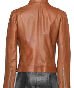 womens-cinzia-tan-faux-leather-jacket