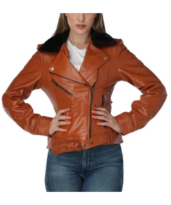 womens-cognac-brown-faux-leather-jacket-with-fur-collar