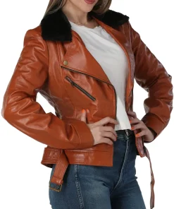 womens-cognac-brown-faux-leather-jacket-with-fur-collar