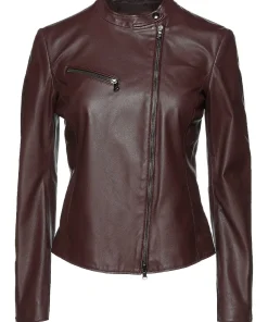 womens-dark-brown-faux-leather-jacket