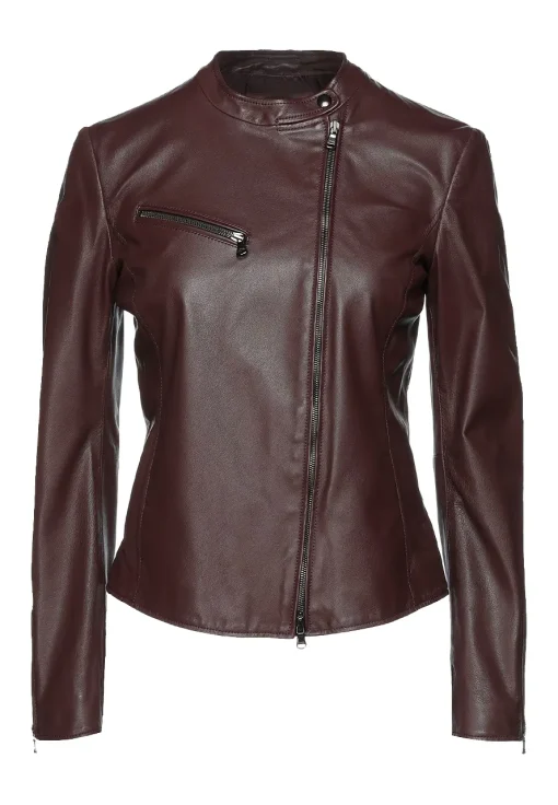 womens-dark-brown-faux-leather-jacket