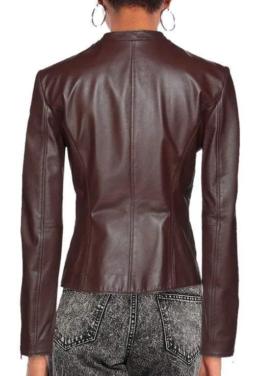 womens-dark-brown-faux-leather-jacket