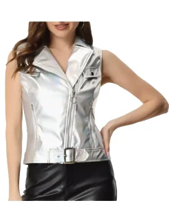 womens-faux-leather-silver-moto-vest