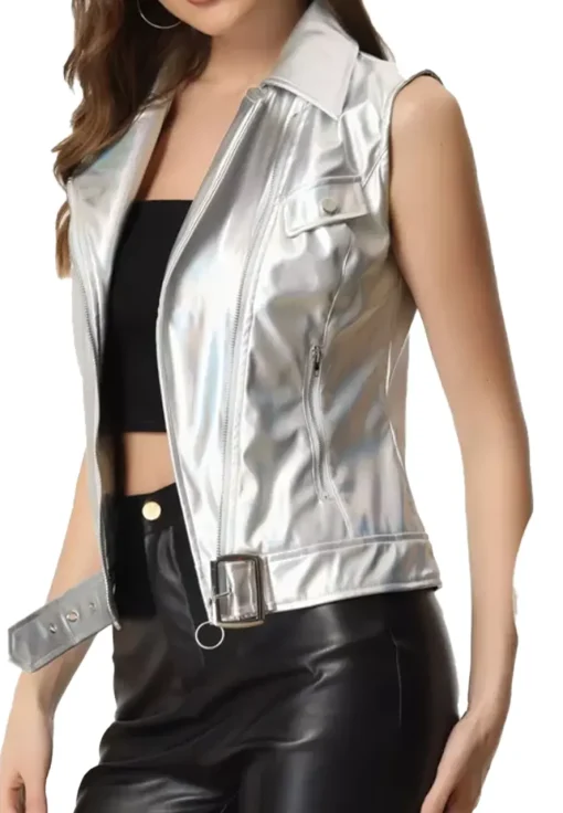 womens-faux-leather-silver-moto-vest