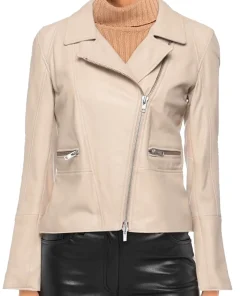 womens-lapel-collar-beige-faux-leather-biker-jacket