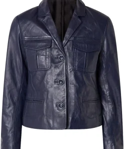 womens-liams-dark-blue-faux-leather-jacket
