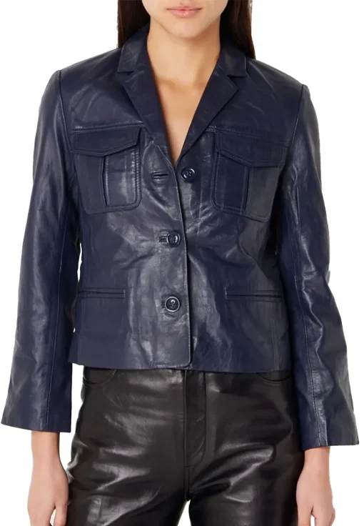 womens-liams-dark-blue-faux-leather-jacket