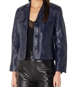 womens-liams-dark-blue-faux-leather-jacket