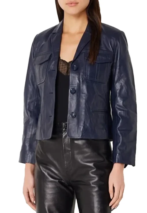 womens-liams-dark-blue-faux-leather-jacket