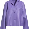 womens-light-purple-faux-leather-blazer