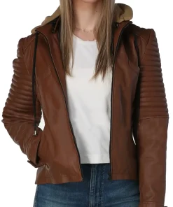 womens-quilted-brown-faux-leather-jacket-with-hood