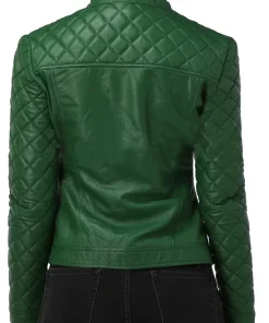 womens-quilted-sleeves-green-faux-leather-jacket