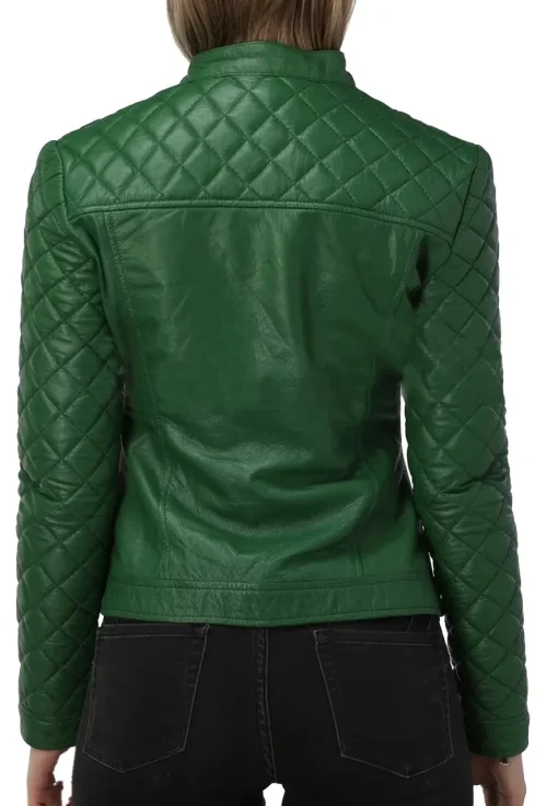 womens-quilted-sleeves-green-faux-leather-jacket