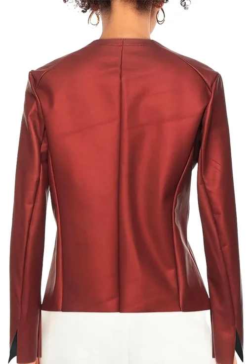 womens-round-collar-brick-red-faux-leather-jacket