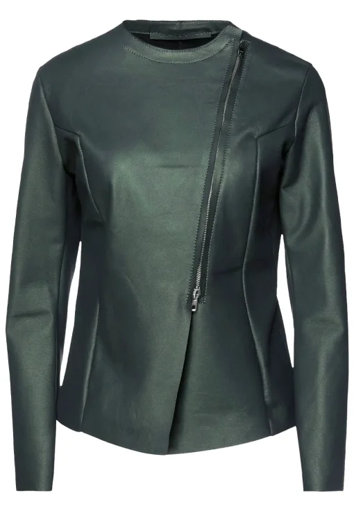 womens-round-collar-green-faux-leather-biker-jacket