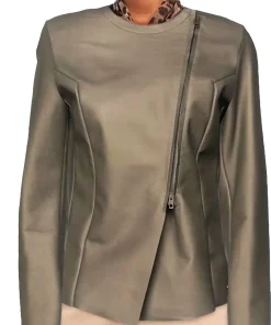 womens-round-collar-khaki-faux-leather-jacket