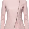 womens-round-collar-light-pink-faux-leather-biker-jacket