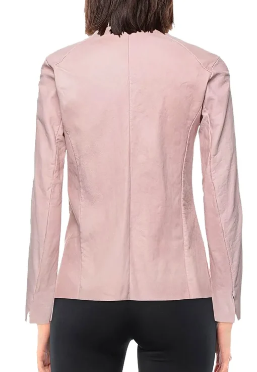 womens-round-collar-light-pink-faux-leather-biker-jacket