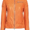 womens-round-collar-orange-faux-leather-biker-jacket